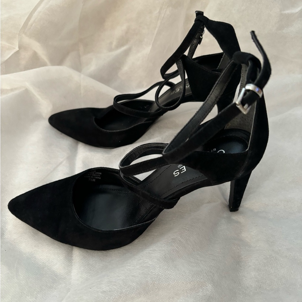 Charles by Charles & David Suede Ankle Strap Heels